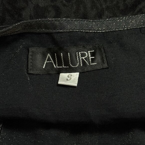 Y2K Allure Velvet & Satin Black Shimmer Slip Dress Fairygoth Dark Romantic S - Picture 11 of 13